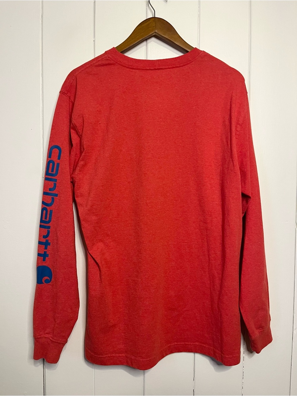 Carhartt Orange/Red Loose Fit Long Sleeve Top. Size Medium. - Picture 5 of 5